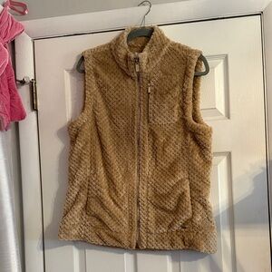 NWT Tan Sherpa Fleece Vest